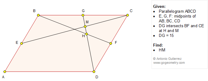 Geometry Problem 1196: Parallelogram, Midpoint, Metric Relations.