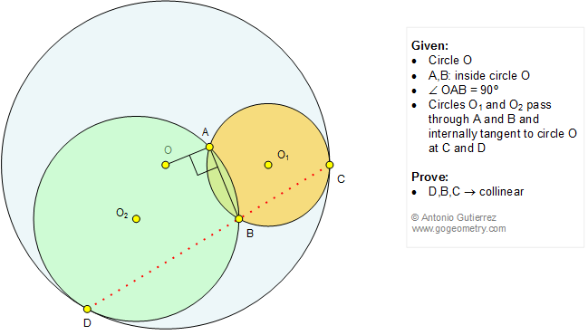 Geometry Problem 1216: Circle, 90 Degrees, Tangent, Common Chord, Collinearity.
