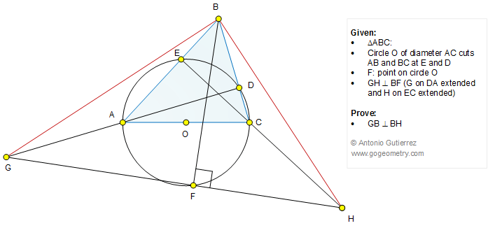Geometry Problem 1251: Triangle, Circle, Diameter, Perpendicular, 90 Degrees