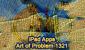 Geometric Art: of Problem 1321, Intersecting Circles using iPad Apps