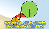 Problem 1375 Isosceles Triangle, Circle