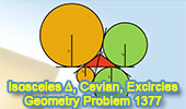 Problem 1377 Isosceles Triangle, Circle