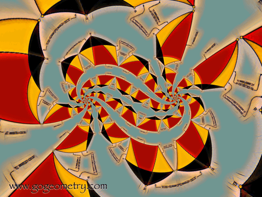 Animation: Geometric Art: Conformal Mapping or Transformation of Problem 1382 using mobile apps, iPad, iPhone