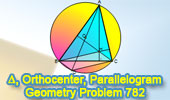 Triangle, Orthocenter, Circumcircle, Diameter, Altitude, Parallelogram