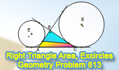 Right triangle, Excircles, Area