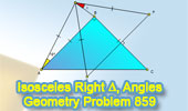Isosceles Right Triangle, Angles,18, 45 Degrees, Congruence, Perpendicular bisector