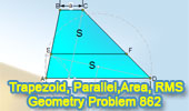 Trapezoid, Parallel, Equal Areas, RMS, Root Mean Square