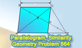 Problema de Geometría 864 about Parallelogram