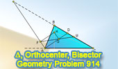 Problem 914 Orthocenter triangle