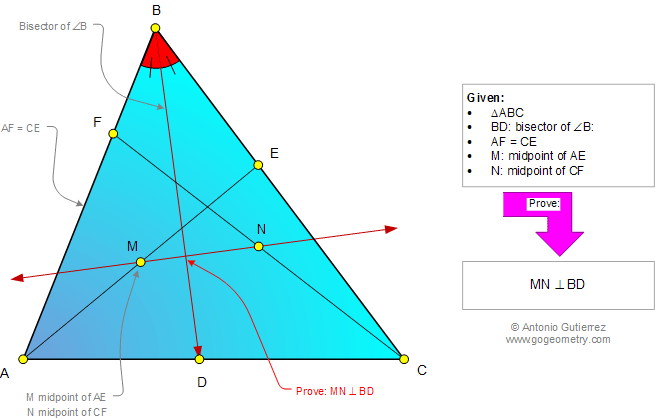 Geometry Problem 917: Triangle, Congruence, Midpoints, Angle Bisector, Perpendicular