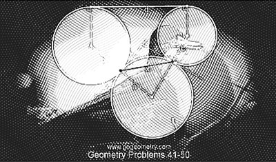 Geometry Problem 41, Art 01 Sketch, Tangent Circles, Sangaku, Mickey Mouse
