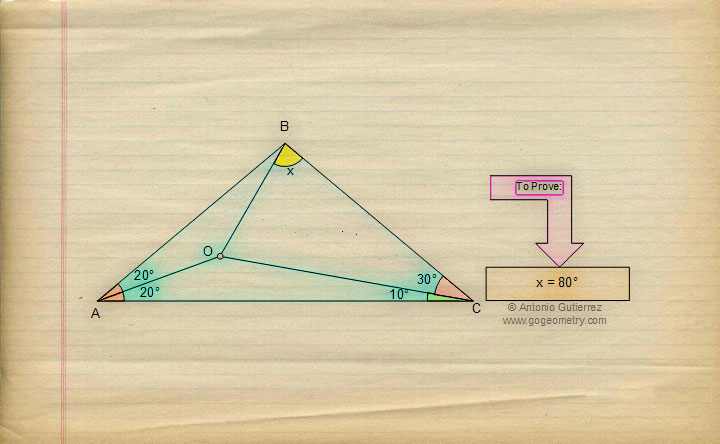 Geometry problem 2 Art 01, iPad app PicSketch Artwork, Triangle problem about triangle, angles