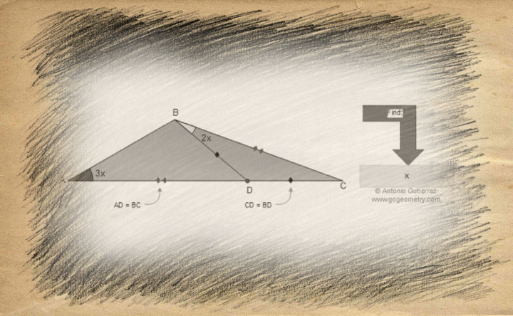 Problem 005 Art 01, iPad app PicSketch Artwork, Triangle, Angles
