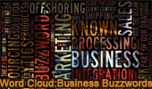 Word Cloud: Business, sales and marketing Buzzwords