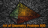 Geometric Art of Problem 800 using Mobile Apps