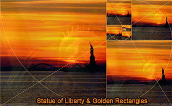 Statue of Liberty, New York City, Golden Rectangle, Droste Effect