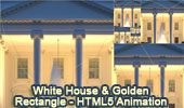 White House Front, Washington D.C. and Golden Rectangles